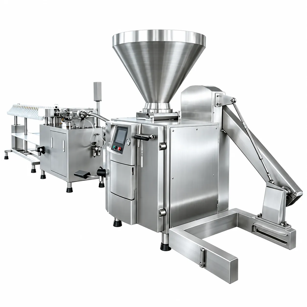 YZG-1200 sausage linking and hanging line full production view