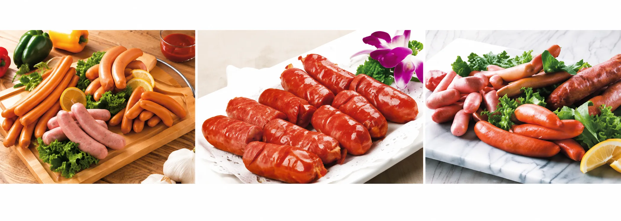 Sausage output from string-tying and hanging line