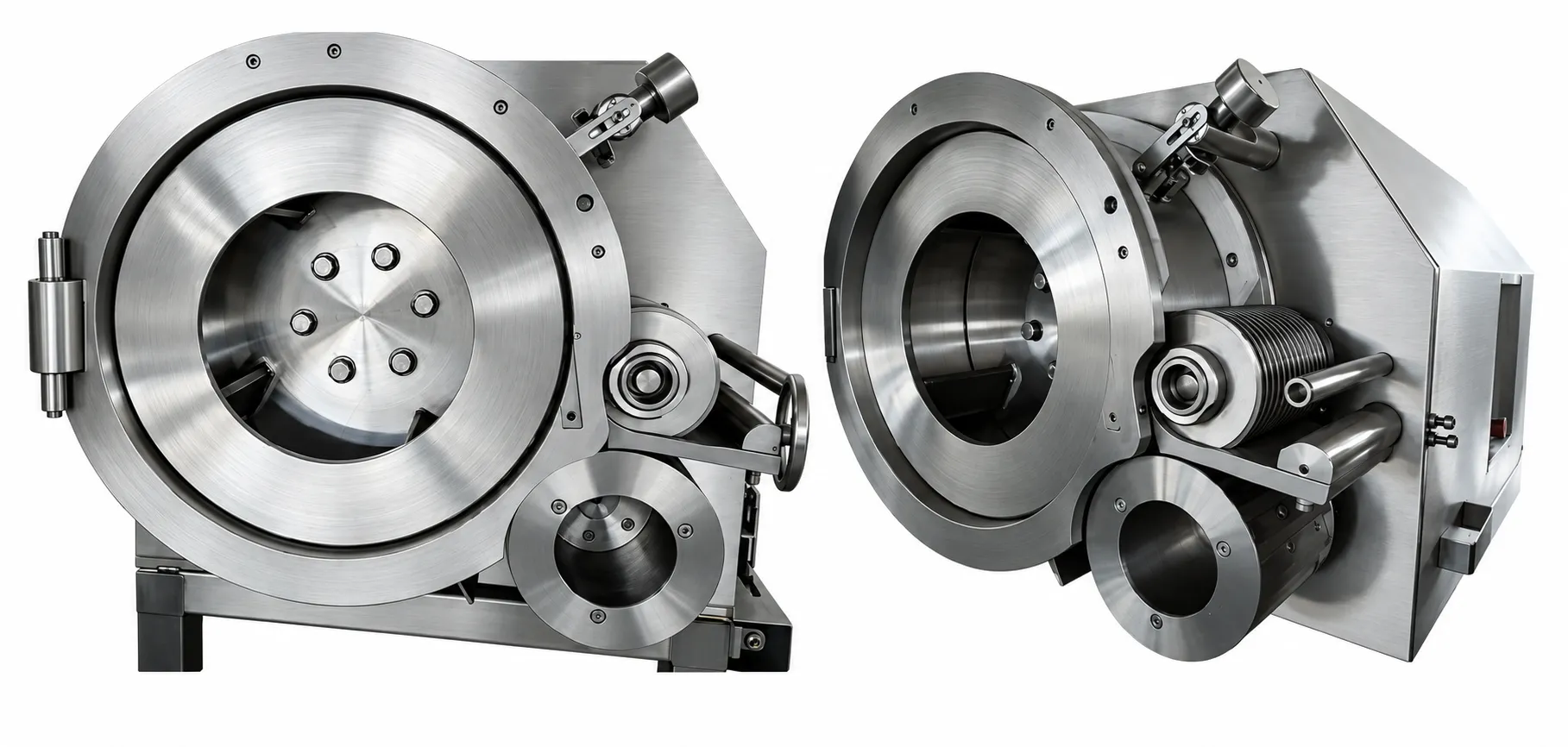 YGQD-350 three-part blade head showing the three cutting planes