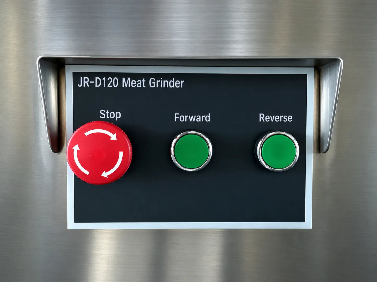 JR-D meat grinder control panel and motor interface
