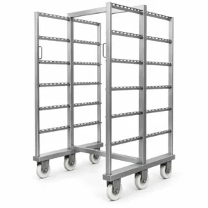 Sausage Hanging Trolley – Smokehouse Loading Cart for Hanging Sausages and Cured Meats